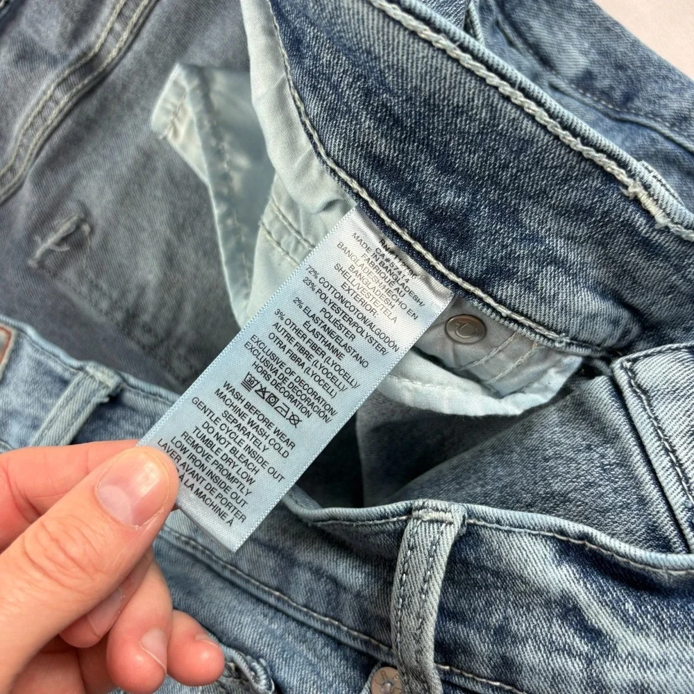 True Religion Jeans Mens 36x31 Blue Geno Relaxed Slim Fit Stretch Denim